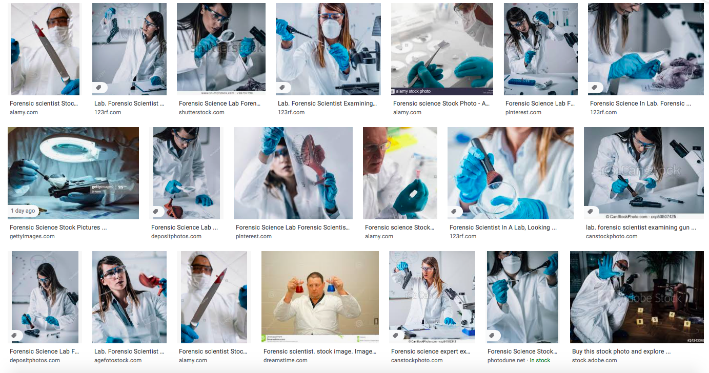 Hollywood vs Reality: Forensics Image showing scientists at work
