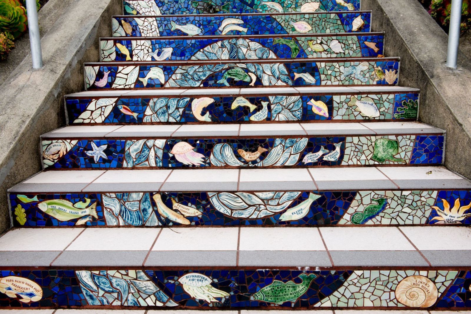 16th Avenue Steps in San Francisco by Aileen Barr and Colette Crutcher