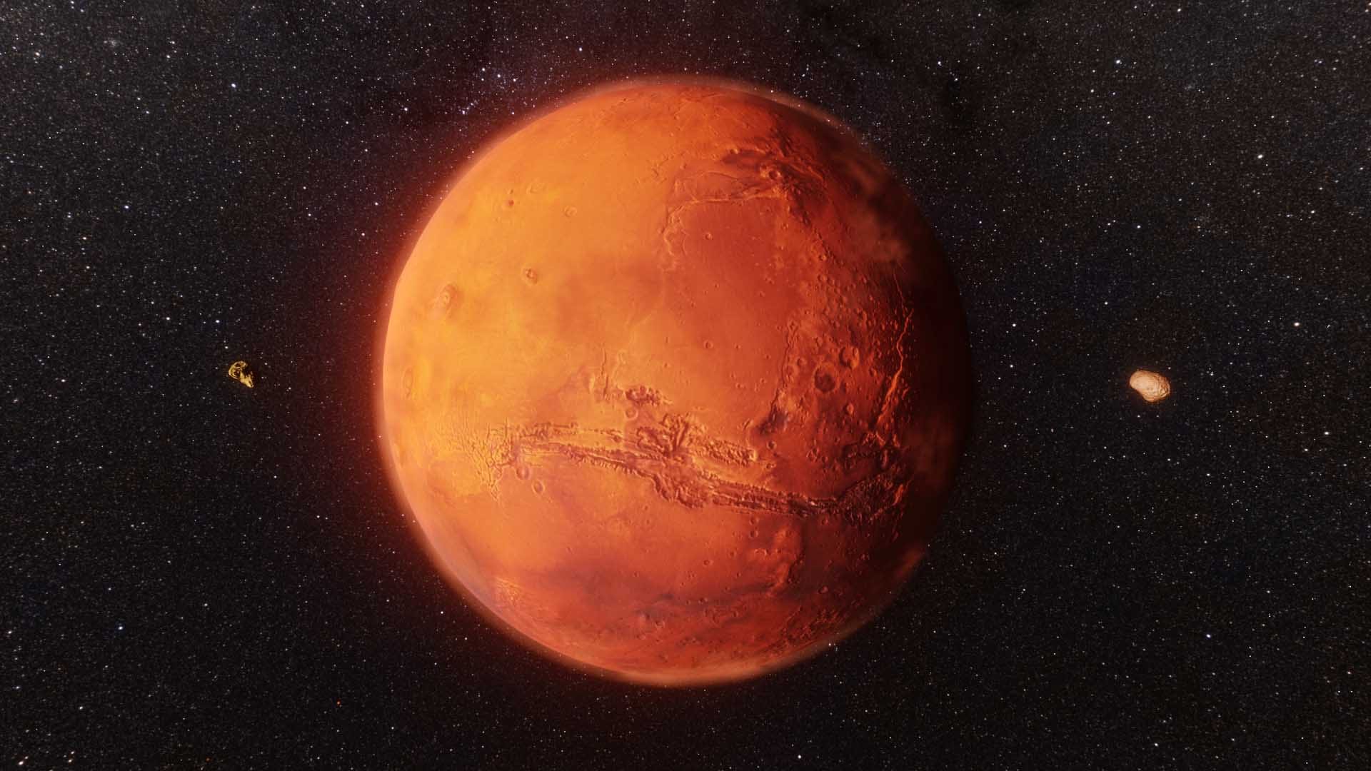 Image of Mars the 4th planet from the sun