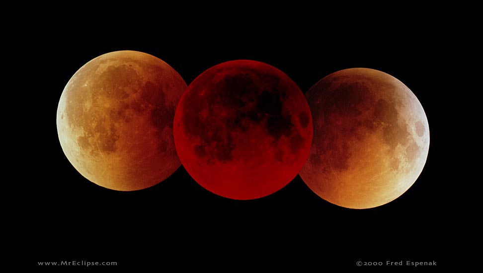 Image depicting a total lunar eclipse courtesy of NASA