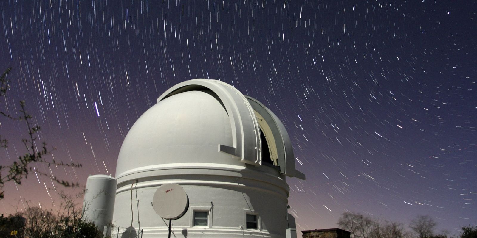 Palomar Mountain Dome Palomar Mountain dome telescope at night