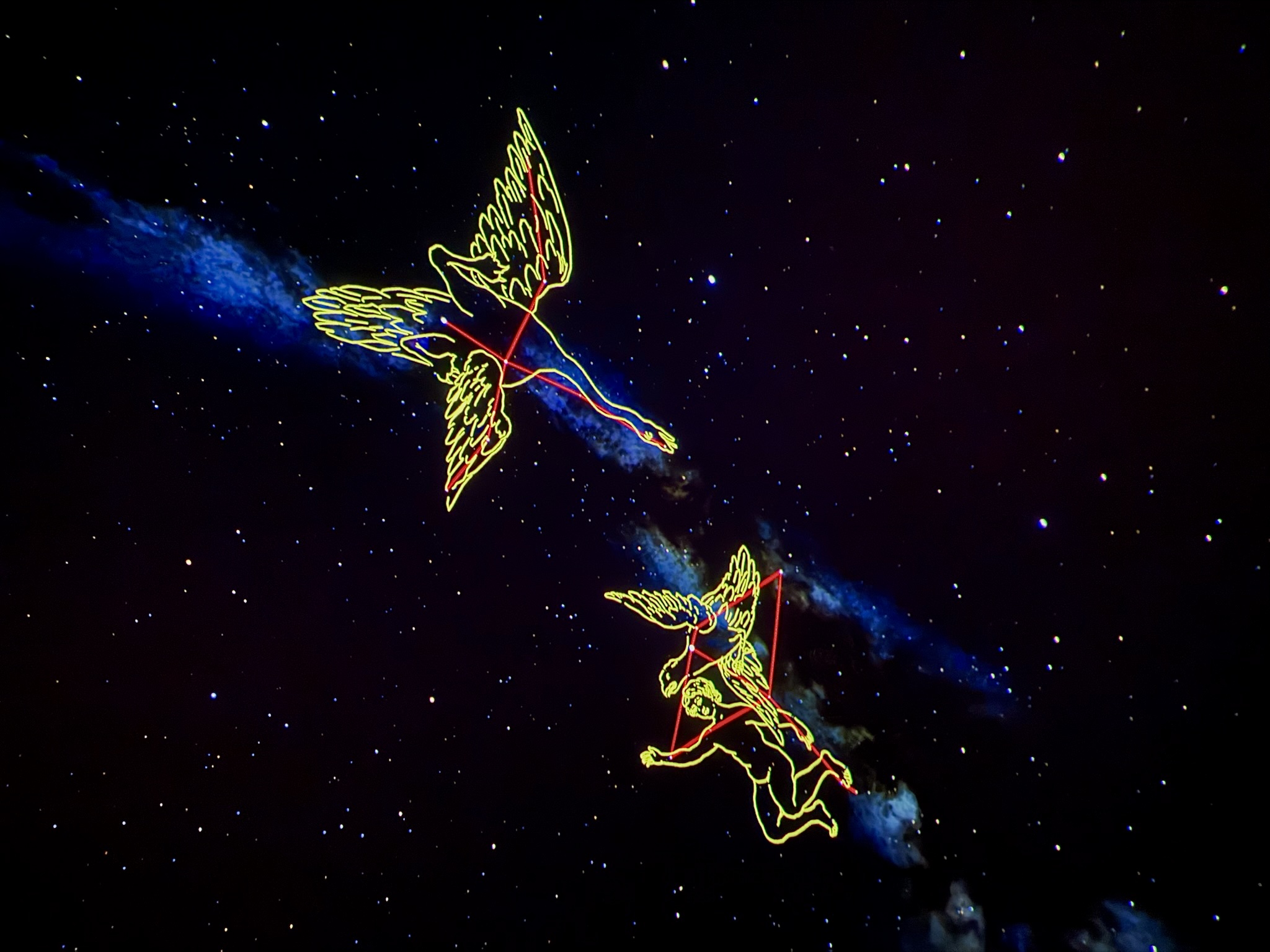 Constellations Lyra and Aquila