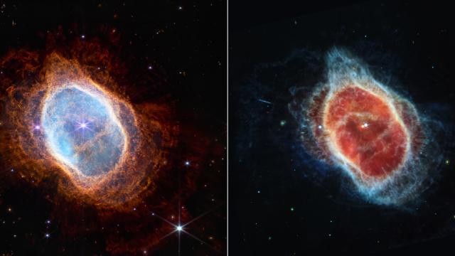 NASA’s James Webb Space Telescope has revealed details of the Southern Ring planetary nebula that were previously hidden from astronomers. Planetary nebulae are the shells of gas and dust ejected from dying stars.