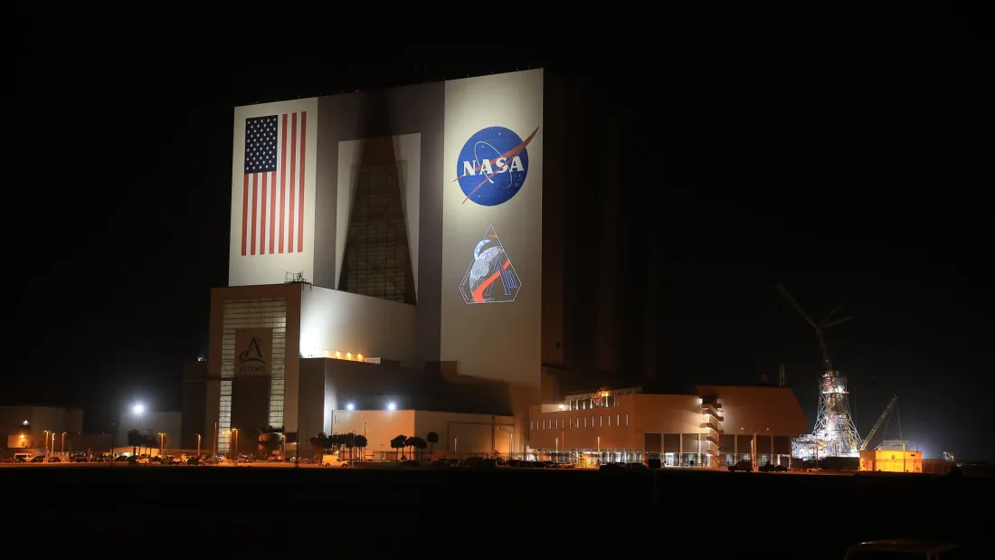 Kennedy space center SLS rocket