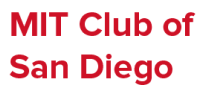 Red text that says MIT Club of San Diego