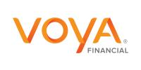 An orange logo that says VOYA financial sponsor logo