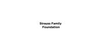 Strauss Family Foundation