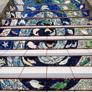 16th Avenue Steps in San Francisco by Aileen Barr and Colette Crutcher