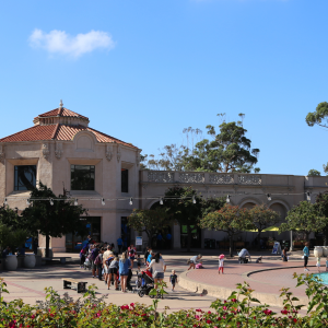 Image of the Fleet Science Center in the day