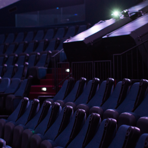 Empty seats inside of the Heikoff Giant Dome Theater