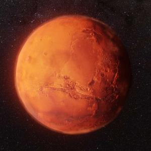 Image of Mars the 4th planet from the sun